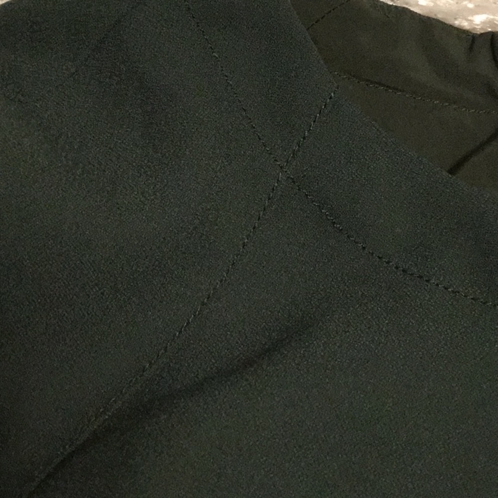 Banana Republic Green A-line Dress 3/4 Sleeve Crew Neck - Picture 8 of 9